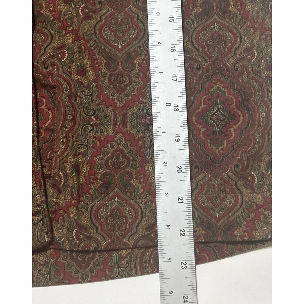 Lauren Ralph Lauren Shirt Womens Petite Small Paisley Leisure Pajama Embroidery - Picture 9 of 9